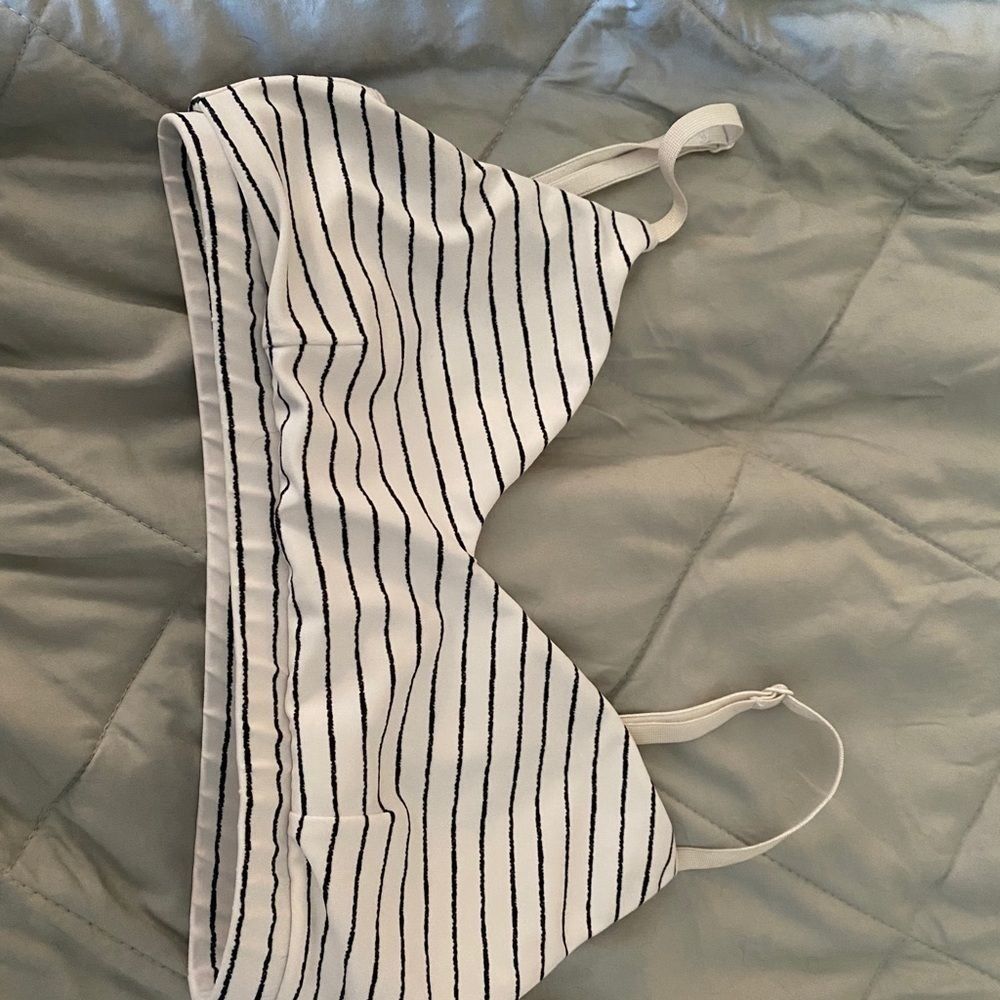 SLINKII bralette black & white striped